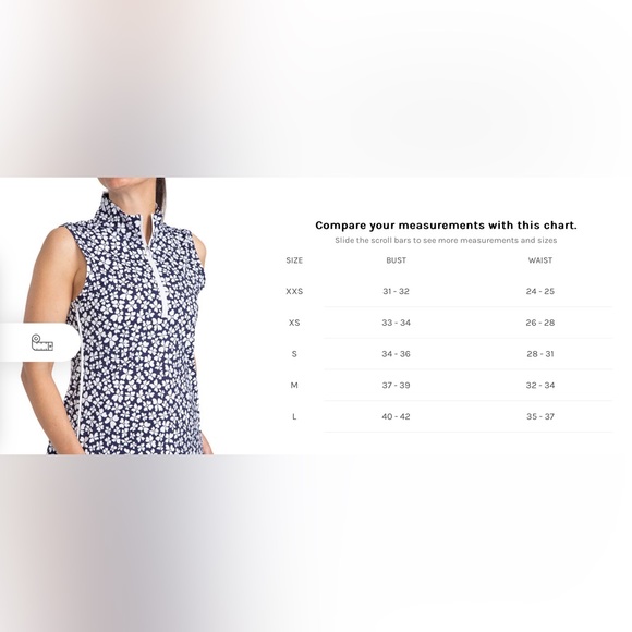 Kinona *FINAL DROP* NWT Sleeveless Women's Golf Shirt Floral Print - Picture 10 of 10